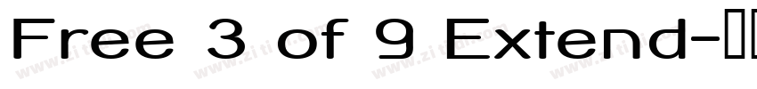 Free 3 of 9 Extend字体转换